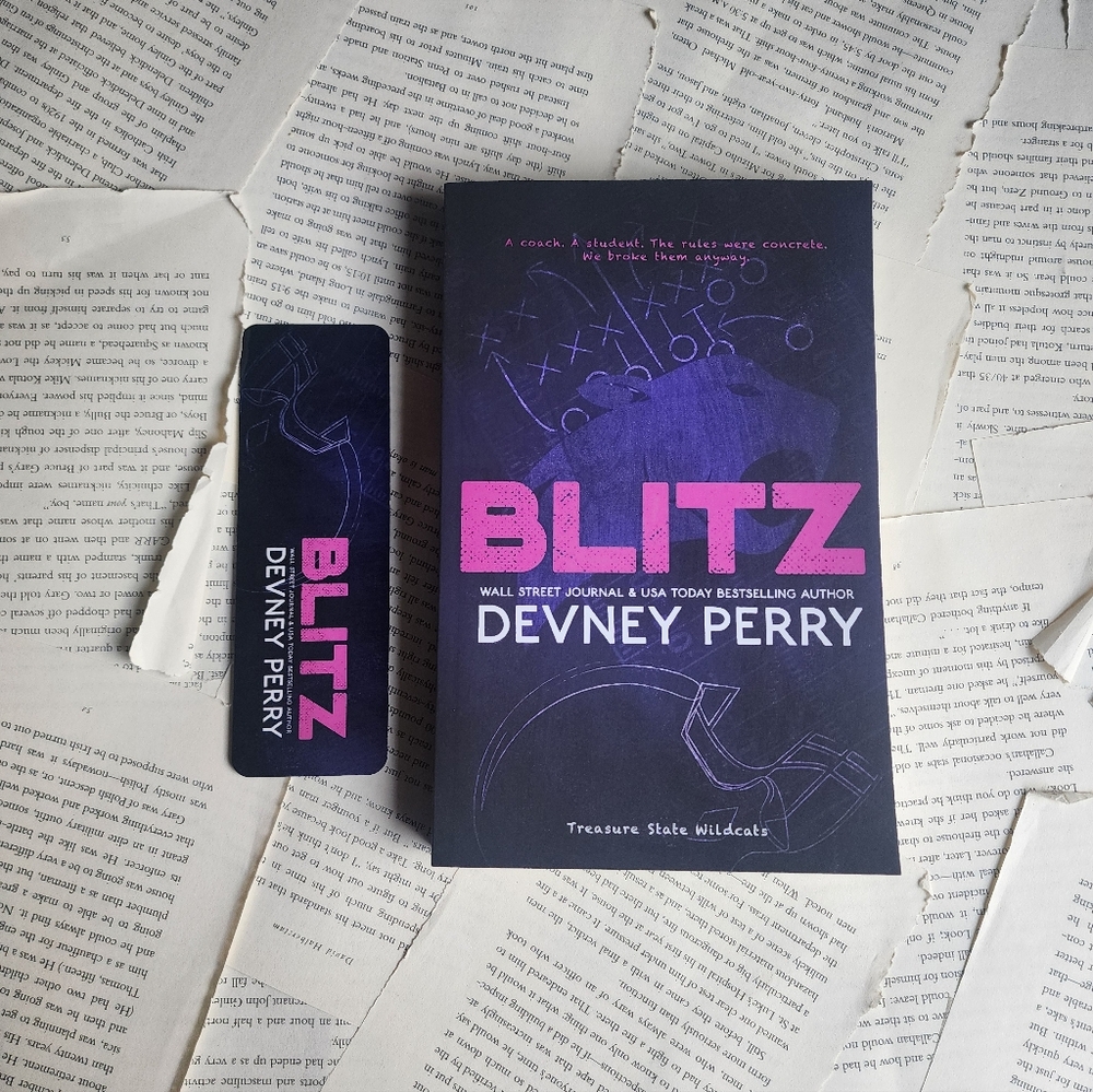Blitz by Devney Perry Book with Bookmark Sports Romance Paperback New Unread
